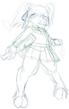 Some posing practice art of Reverie the Lamb!